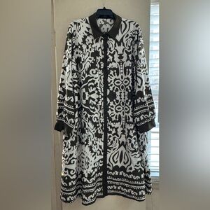 BloomChic Olive and White Patterned Dress